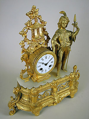 antique french alabaster clock