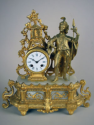 antique french alabaster clock