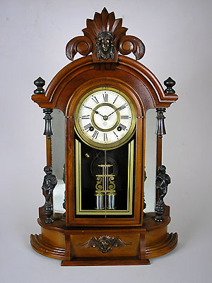ansonia walnut mantel clock