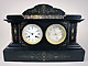 french mantel clock with barometer