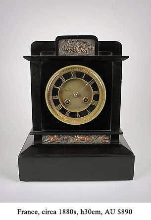 french slate mantel clock
