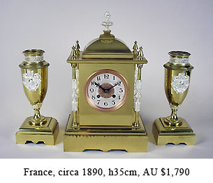 chogin garniture clock set