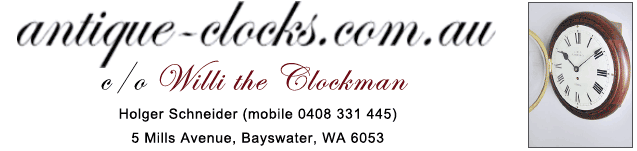 antique clock sales in wa