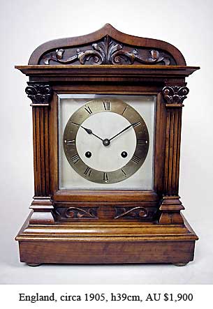 edwardian bracket clock