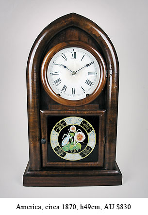 gothic beehive mantel clock