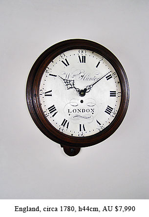 william hunter dial wall clock