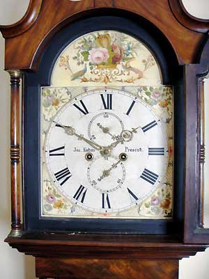 mahogany longcase clock