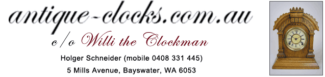 antique clock sales in wa