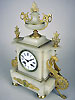 french alabaster mantel clock