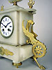 antique alabaster clock for sale