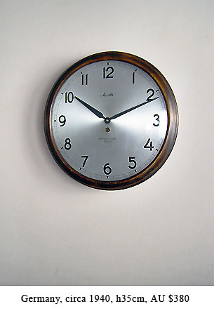 mauthe dial wall clock