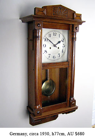 oak wall clock