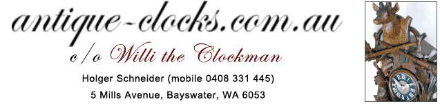 antique clock sales in perth