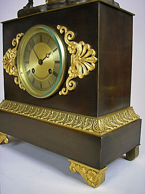 antique bronze clock