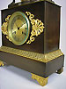 antique bronze clock by de Pons