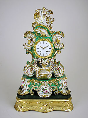 antique porcelain clock