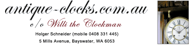 antique clock sales in wa