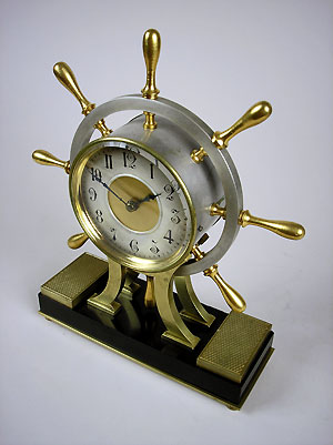 ship's wheel clock