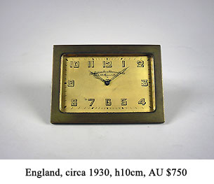 art deco desk clock