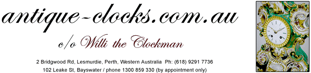 antique clock sales in wa