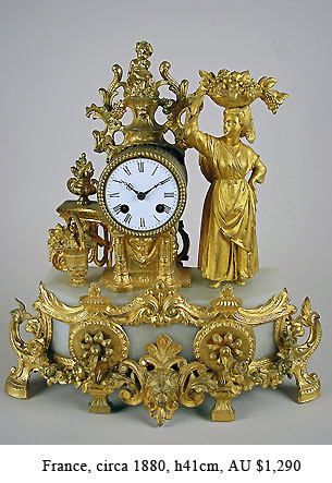 french figural mantel clock