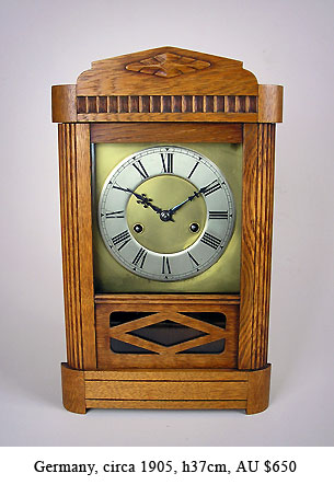 german hac mantel clock