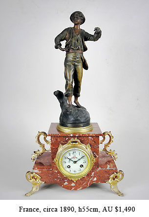 french figural clock