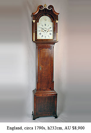 oak longcase clock