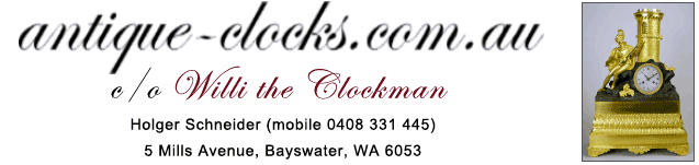 antique clock sales in wa